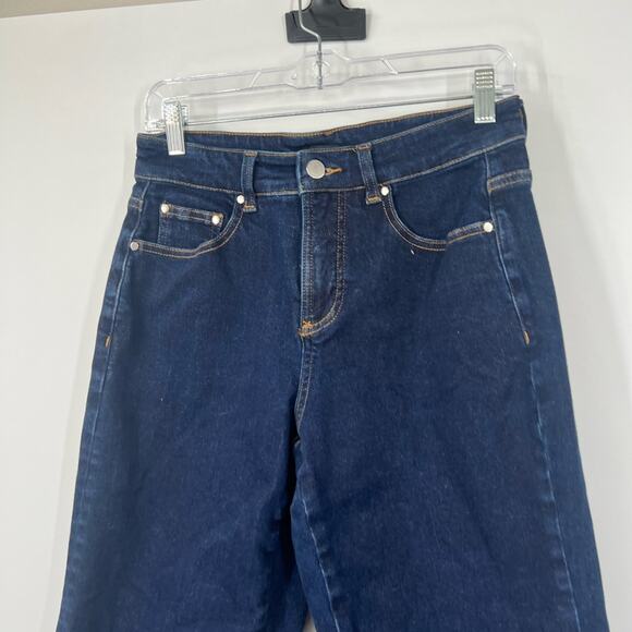 Universal Standard High Rise Straight Leg Jeans Dark Wash LONG - Picture 2 of 7